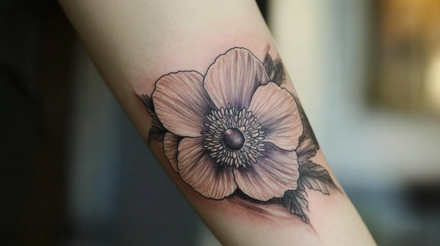 tatouage anémone