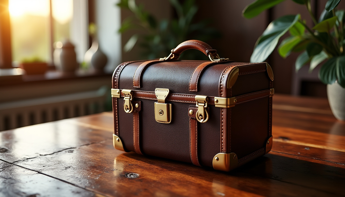découvrez le mini trunk de mark cross, un accessoire iconique alliant élégance intemporelle et praticité moderne, idéal pour sublimer toutes vos tenues avec raffinement.