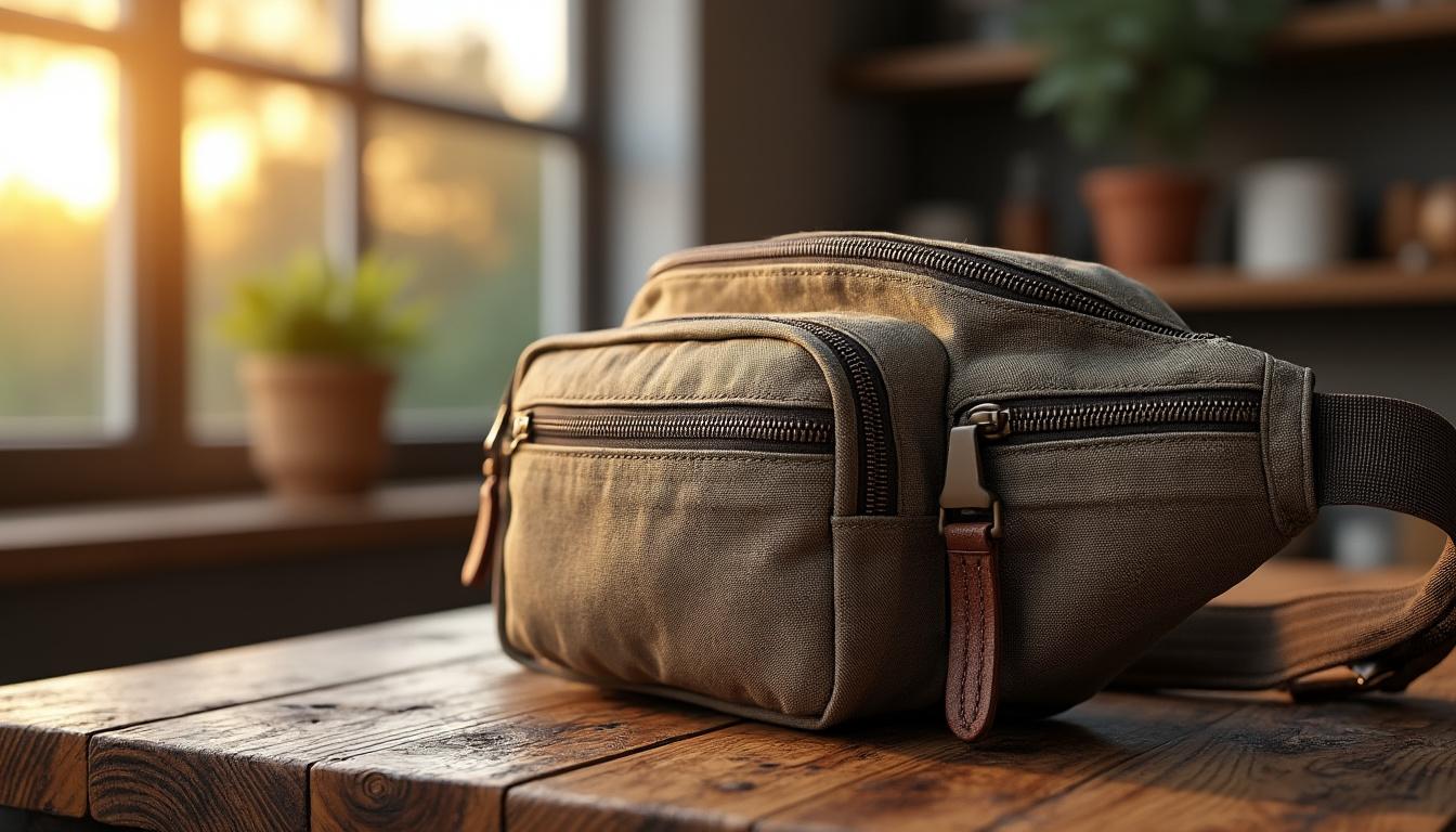 découvrez notre collection de sacs banane vintage en toile, parfaits pour apporter une touche rétro et élégante à vos tenues quotidiennes.