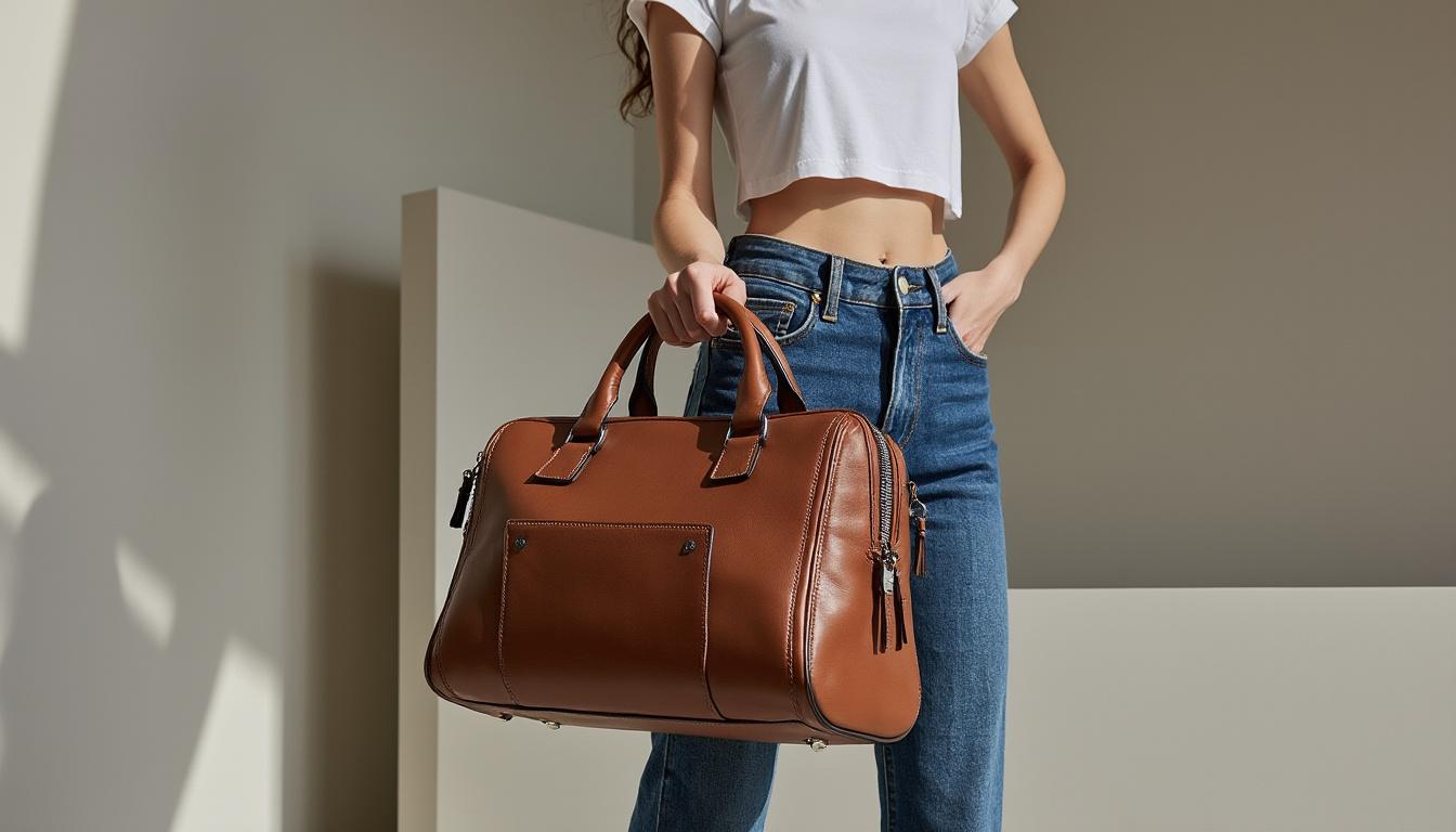 découvrez notre sac bowling en simili cuir, alliant style et praticité pour compléter votre look avec élégance tout en vous offrant un rangement optimal au quotidien.