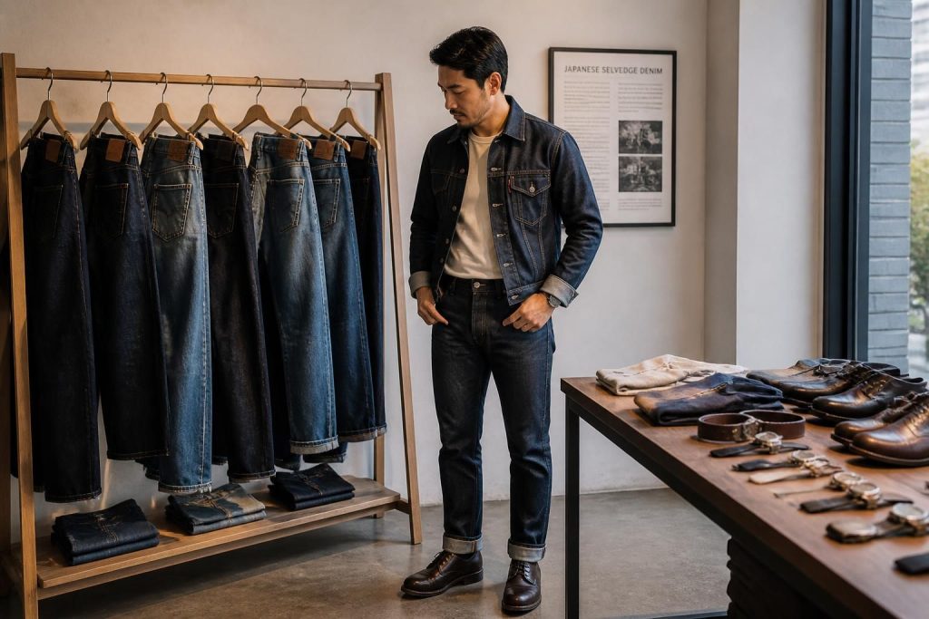 découvrez comment choisir le meilleur jean selvedge japonais pour homme, adapté à votre style personnel, grâce à nos conseils experts sur la qualité, la coupe et les finitions.