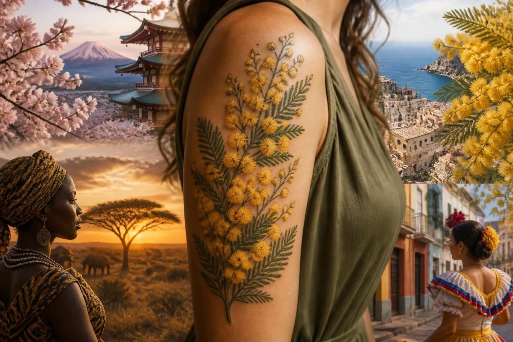 découvrez la signification profonde du tatouage mimosa à travers différentes cultures du monde et explorez son symbolisme unique dans cette exploration culturelle.